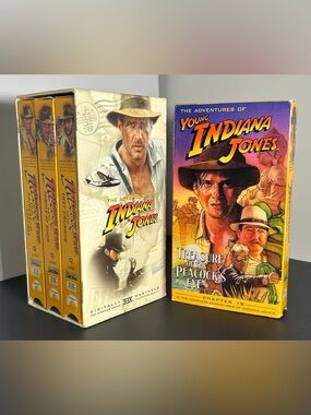 Indiana Jones VHS Box Set with Young Indiana Jones Tape
